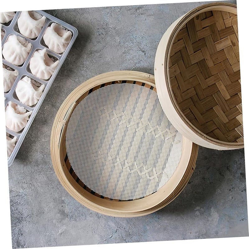 STOBAZA 5pcs Reusable Silicone Steamer Mats Non Stick Easy Clean For Dumplings Dim Sum Rice Cake - Image 5